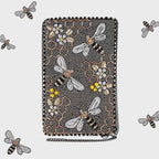 Mary Frances Handmade Bee Awesome Crossbody Beaded Phone Bag