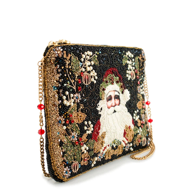 Mary Frances Handmade Holiday Magic Beaded Shoulder Bag