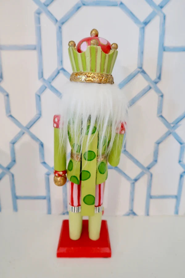 MILLIE B & Co. ~ Hand Painted Whimsy Nutcracker, 18 Inch Peppermint Pop Wooden Nutcracker, Artisan Crafted Seasonal Decor, Great Gift!