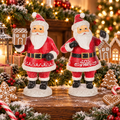 GANZ MIDWEST ~ Festive Santa Duo with Gingerbread Houses 196103