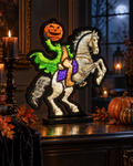 Headless Horseman Infinity EkkoLight – 15.5" LED Halloween Luminary, 3D Acrylic Display – K13200