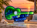 Margaritaville “Livin’ for the Weekend” Guitar Infinity EkkoLight – 27.5" LED Acrylic Luminary – K99239