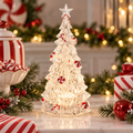 GANZ ~ LED Light-Up Peppermint Candy Christmas Tree, 11⅜"