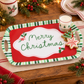 GANZ ~ Christmas Stripe “Merry Christmas” Serving Tray, 17"