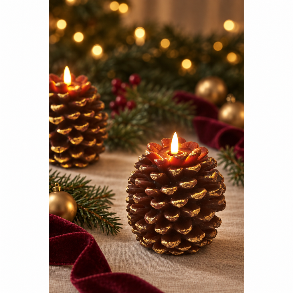 Lumina Of London ~ LED Pinecone Candle