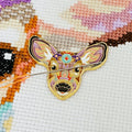 MELOCA DESIGNS ~ Mandala Deer Needle Minder | Enamel Needle Minder | Magnetic | Cross Stitch | Sewing Accessory | Cat Gift | Fridge Magnet (Copy) (Copy) (Copy) (Copy) (Copy)