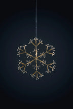 Lumina Of London ~ Snowflake 96 LED Battery Operated Hanging Light Ornament