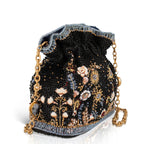 Mary Frances Handmade Le Jardin Beaded Crossbody Handbag