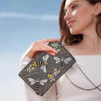 Mary Frances Handmade Bee Awesome Crossbody Beaded Phone Bag