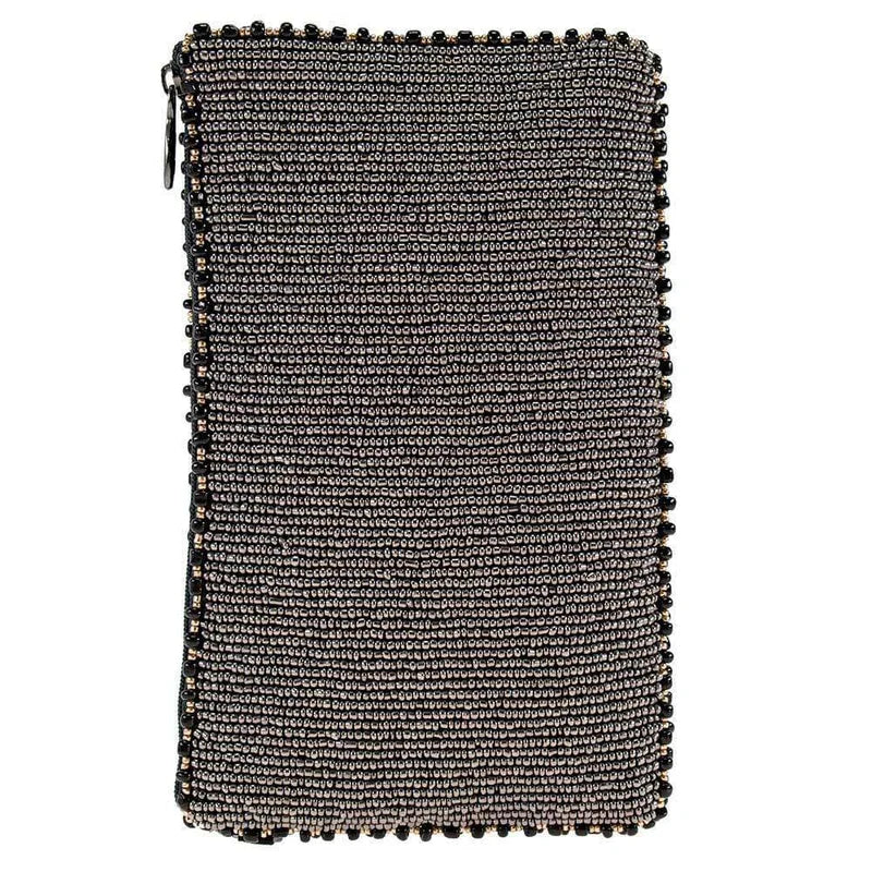 Mary Frances Handmade Bee Awesome Crossbody Beaded Phone Bag