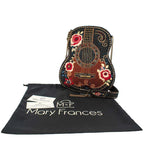 Mary Frances Handmade Classical Vibe Beaded Crossbody Handbag