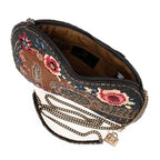Mary Frances Handmade Classical Vibe Beaded Crossbody Handbag