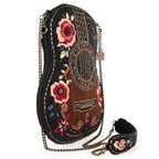 Mary Frances Handmade Classical Vibe Beaded Crossbody Handbag