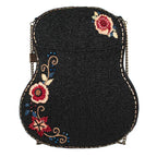Mary Frances Handmade Classical Vibe Beaded Crossbody Handbag
