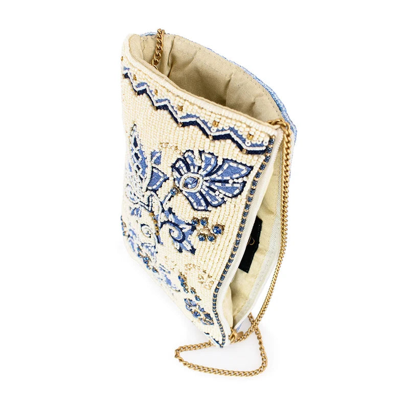 Mary Frances Handmade Easy Street Crossbody Beaded Phone Bag