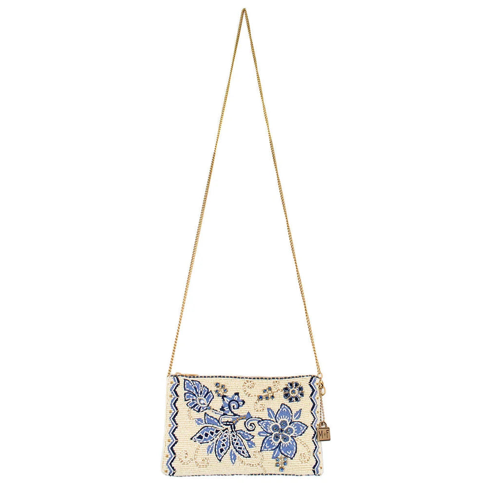Mary Frances Handmade Easy Street Crossbody Beaded Phone Bag