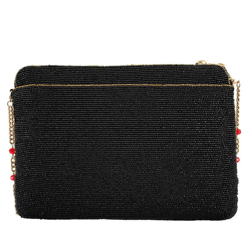 Mary Frances Handmade Holiday Magic Beaded Shoulder Bag