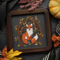 THE STITCH CRYPT "Fox In The Hollow", Counted Cross Stitch Pattern, Chart, Pattern Only