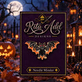 Rita Adel Designs Needle Minder ~ Black & Orange Bat Halloween Handcrafted Stitching Accessory, SecureMag System, Needlework Tool