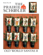 The Prairie Schooler OLD WORLD SANTaS II Counted Cross Stitch Leaflet Pattern Chart Book No. 88
