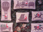 The Prairie Schooler SANTA RIDES Counted Cross Stitch Pattern, Christmas, Santa, Primitive, Reindeer, Book No. 47