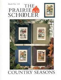 The Prairie Schooler COUNTRY SEASONS Counted Cross Stitch Leaflet Pattern Chart Book No. 123