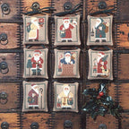 The Prairie Schooler ST. NICHOLAS Counted Cross Stitch Pattern, Santa, Christmas, Ornaments, Hoffman Reprint, Pattern Chart Book No. 20