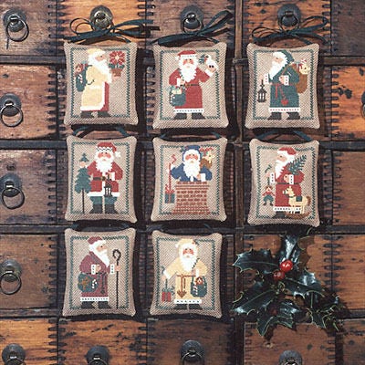 The Prairie Schooler ST. NICHOLAS Counted Cross Stitch Pattern, Santa, Christmas, Ornaments, Hoffman Reprint, Pattern Chart Book No. 20