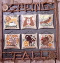 The Prairie Schooler SPRING & FALL Counted Cross Stitch Pattern, Hoffman Reprint, Chart Book No. 90