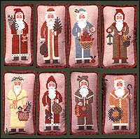 The Prairie Schooler FATHER CHRISTMAS Counted Cross Stitch Pattern, Winter, Christmas, Santa, Ornaments, Chart Book No. 43
