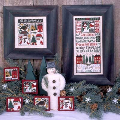 The Prairie Schooler CHRISTMAS DAY Counted Cross Stitch Pattern Design Chart Book No. 134