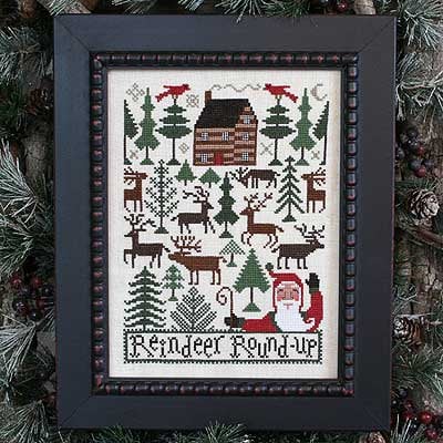 The Prairie Schooler REINDEER ROUNDUP Cross Stitch Pattern Design Chart Book No. 182