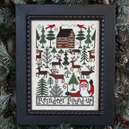 The Prairie Schooler REINDEER ROUNDUP Counted Cross Stitch Pattern, Winter, Christmas, Santa, Chart Book No. 182
