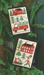 The Prairie Schooler CHRISTMAS TREE FARM Counted Cross Stitch Leaflet Pattern Design Chart Book No. 198 euc