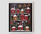 The Prairie Schooler HAPPY CHRISTMAS Counted Cross Stitch Pattern Leaflet Design Chart Book No. 190