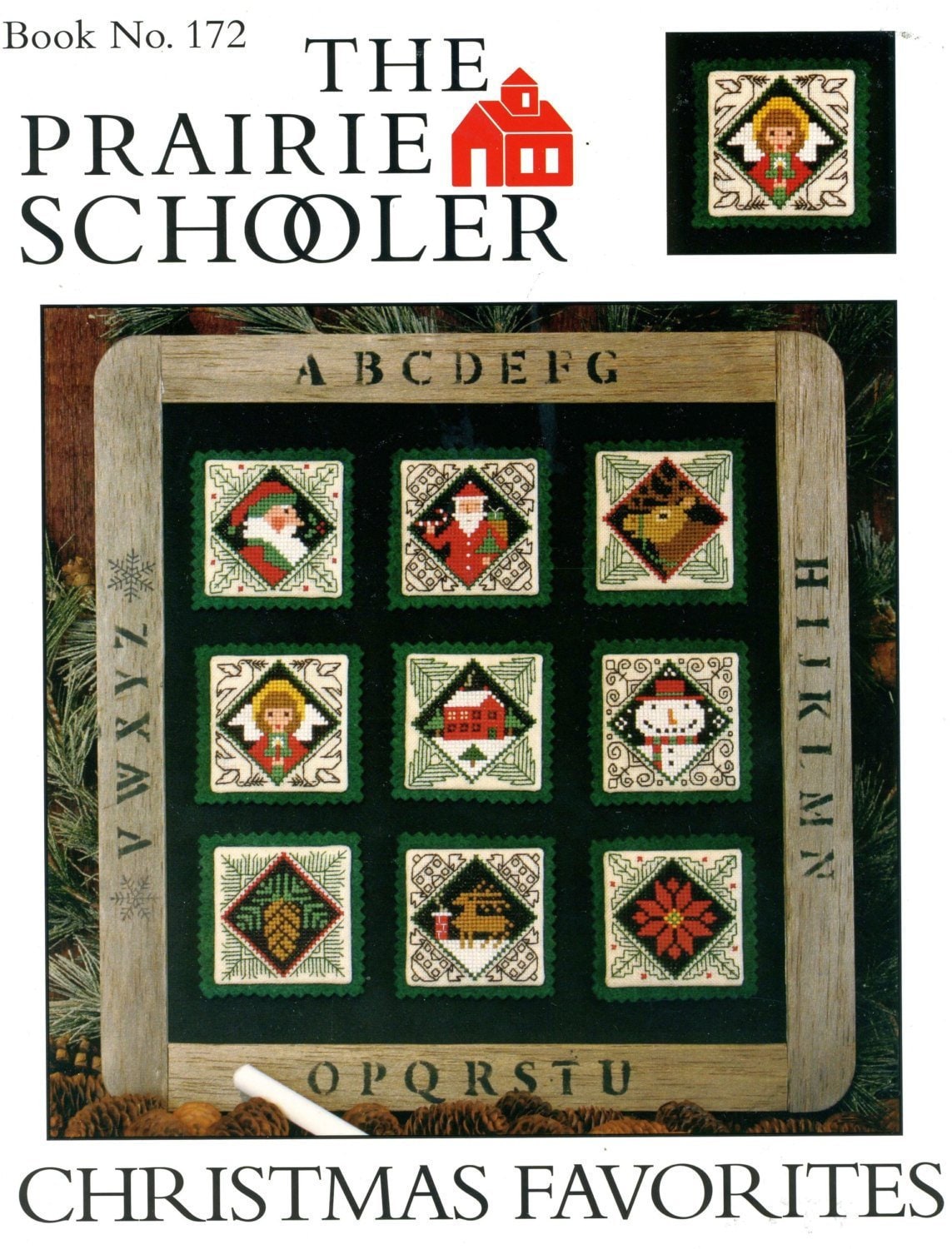 The Prairie Schooler CHRISTMAS FAVORITES Counted Cross Stitch Pattern Design Leaflet Chart Book No. 172