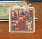 JULY The Prairie Schooler Counted Cross Stitch Pattern Design, Summer, Sampler, Lighthouse, Hoffman Reprint, Chart Book No. 154