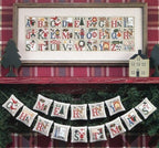 CHRISTMAS ALAPHABET, The Prairie Schooler Counted Cross Stitch Pattern Leaflet Design Chart Book No. 64