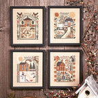 PRAIRIE SEASONS, The Prairie Schooler Counted Cross Stitch Leaflet Pattern Design Chart Book No. 50