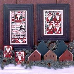 The Prairie Schooler GOOD SAINT NICK Counted Cross Stitch Pattern Leaflet Design Chart Book No 135