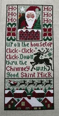 The Prairie Schooler GOOD SAINT NICK Counted Cross Stitch Pattern Leaflet Design Chart Book No 135