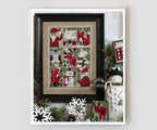 EVERGREEN, The Prairie Schooler Counted Cross Stitch Pattern, Christmas, Snowman, Santa, Winter, Hoffman Reprint, Book No. 202