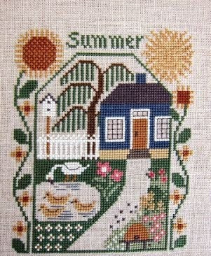 PRAIRIE SEASONS, The Prairie Schooler Counted Cross Stitch Leaflet Pattern Design Chart Book No. 50