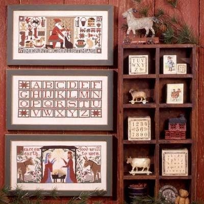The Prairie Schooler CHRISTMAS TRADITIONS Counted Cross Stitch Pattern Design, Hoffman Reprint, Chart Book No. 95