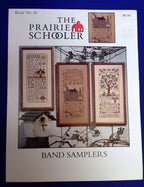 The Prairie Schooler "BAND SAMPLERS", Counted Cross Stitch, Alphabet, Fall, Autumn, Garden, Pattern Leaflet Chart Book No. 40