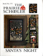 The Prairie Schooler SANTA'S NIGHT Counted Cross Stitch Pattern, Christmas, Santa, Winter, Chart Book No. 175