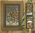 The Prairie Schooler SANTA'S NIGHT Counted Cross Stitch Pattern, Christmas, Santa, Winter, Hoffman Reprint, Chart Book No. 175