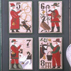 The Prairie Schooler SANTA'S 12 DAYS of CHRISTMAS 5 - 8 Counted Cross Stitch Pattern Chart Book No. 126