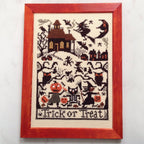 The Prairie Schooler "TRICK OR TREAT", Counted Cross Stitch Pattern, Halloween, Fall, Pumpkins, Witch, Hoffman Reprint, Chart Book No. 188