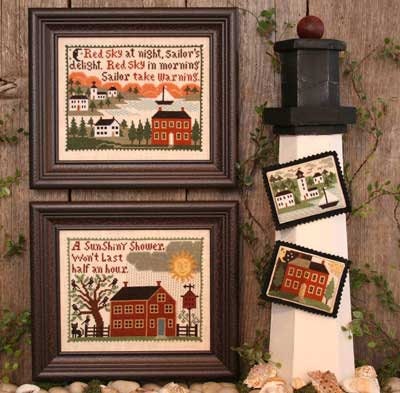 The Prairie Schooler WEATHER WISE Counted Cross Stitch Pattern Leaflet Chart Book No. 145